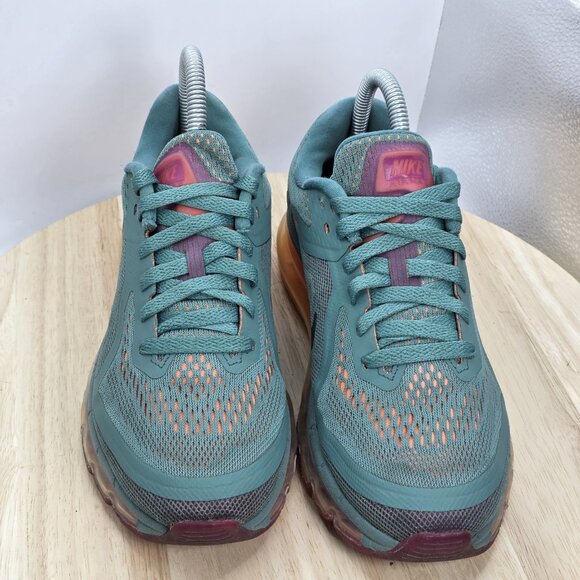 Women's Size 7 - NIKE AIR MAX Jade Glaze-Black-Atomic Orange - Picture 4 of 9